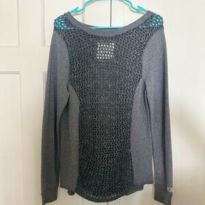 Abercrombie & Fitch Gray Graphic Hoodie